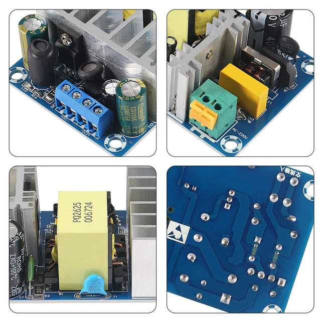 Alt view image 4 of 5 - 4Pcs Isolated Power Supply Module 24V 4A/5V 1A AC to DC Dual Voltage Output Power AC 90V-256V 50-60Hz to 24V/5V 120W Industrial Dual Output Power Module