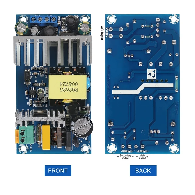 Alt view image 5 of 5 - 4Pcs Isolated Power Supply Module 24V 4A/5V 1A AC to DC Dual Voltage Output Power AC 90V-256V 50-60Hz to 24V/5V 120W Industrial Dual Output Power Module