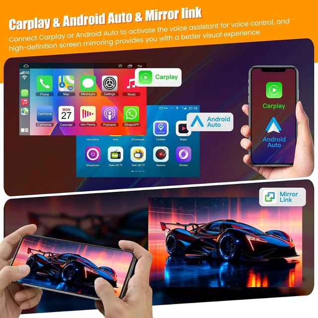Alt view image 3 of 5 - (8Core + 128GB) Car Radio Stereo for Toyota RAV4 2013-2018