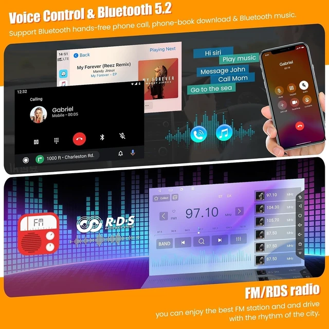 Alt view image 5 of 5 - (8Core + 128GB) Car Radio Stereo for Toyota RAV4 2013-2018