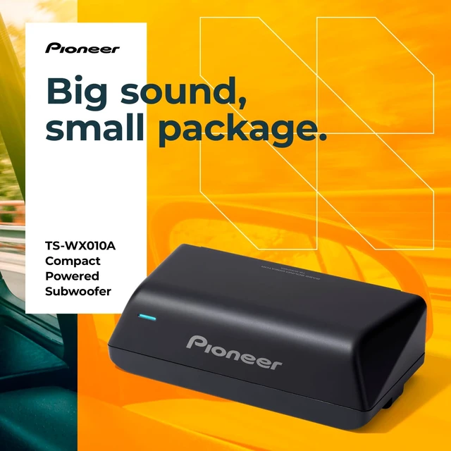 Alt view image 3 of 5 - PIONEER TS-WX010A Compact Under-Seat Powered Subwoofer 160W Max