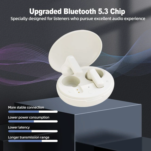 Alt view image 2 of 5 - JOYFRONT VITA Wireless Earbuds Bluetooth 5.3 Noise Cancelling Earbuds