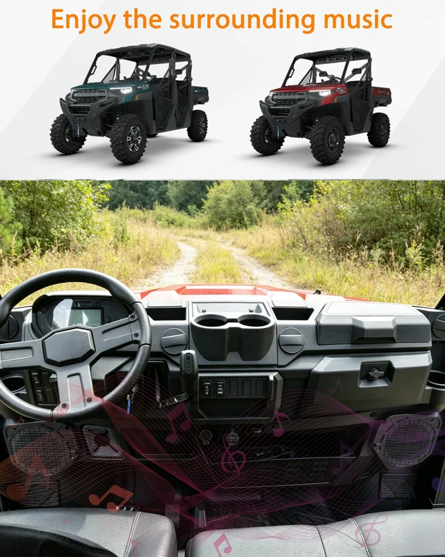 Alt view image 3 of 5 - SAUTVS Under Dash Speaker Pods for Ranger XP 1000/Ranger 1000 2025 2026