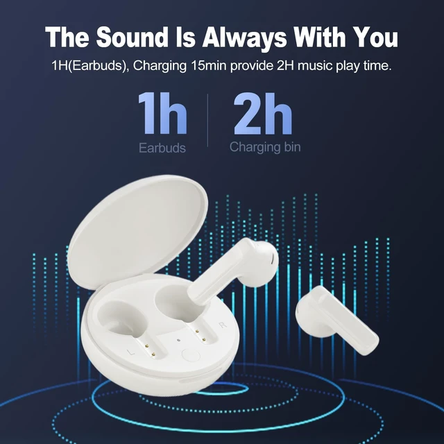 Alt view image 3 of 5 - JOYFRONT VITA Wireless Earbuds Bluetooth 5.3 Noise Cancelling Earbuds