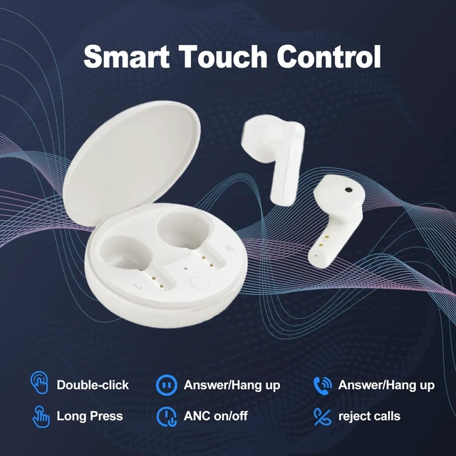 Alt view image 5 of 5 - JOYFRONT VITA Wireless Earbuds Bluetooth 5.3 Noise Cancelling Earbuds