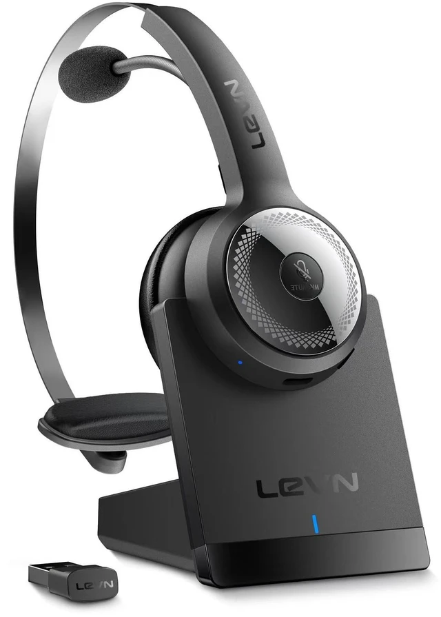Main image of Wireless Headset with Mic for Work, AI Noise Cancelling Bluetooth Headset