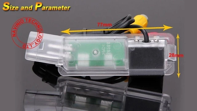 Alt view image 4 of 5 - Car Rear View Backup Camera Replacement for VW EOS Golf New Beetle Cabriolet Passat CC Skoda Phaeton Polo Scirocco Amarok Crafter Bus Kasten Bora Citroen Peugeot Porsche 911 991 Cayman Cayenne