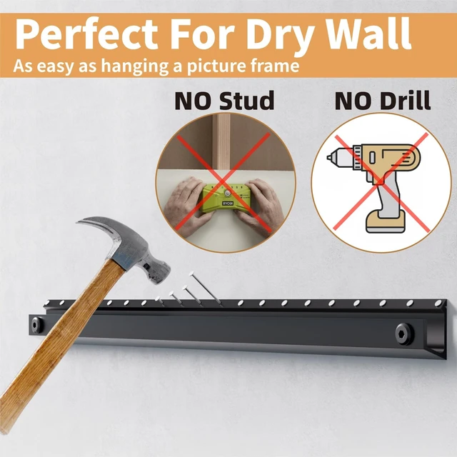 Alt view image 5 of 5 - No Drill No Stud TV Wall Mount for 32-75 Inch TV up to 150 lbs