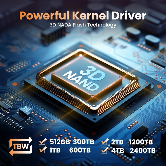 Alt view image 5 of 5 - DIGIERA LNV480 1TB PCIe Gen 4.0x4 NVMe M.2 2280 Internal SSD, Up to 5100MB/s Read 4500MB/s Write, High-Speed Storage for Gaming & Professional Workloads Laptop Desktop PC