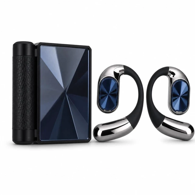 Main image of Vikye Open Ear Bluetooth Earbuds, Bluetooth 6.0 Air Conduction Wireless Headphones with Ear Hooks and Dual Fold Design for Running Sports Workouts