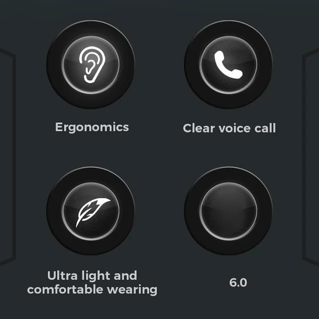 Alt view image 5 of 5 - Vikye Open Ear Bluetooth Earbuds, Bluetooth 6.0 Air Conduction Wireless Headphones with Ear Hooks and Dual Fold Design for Running Sports Workouts