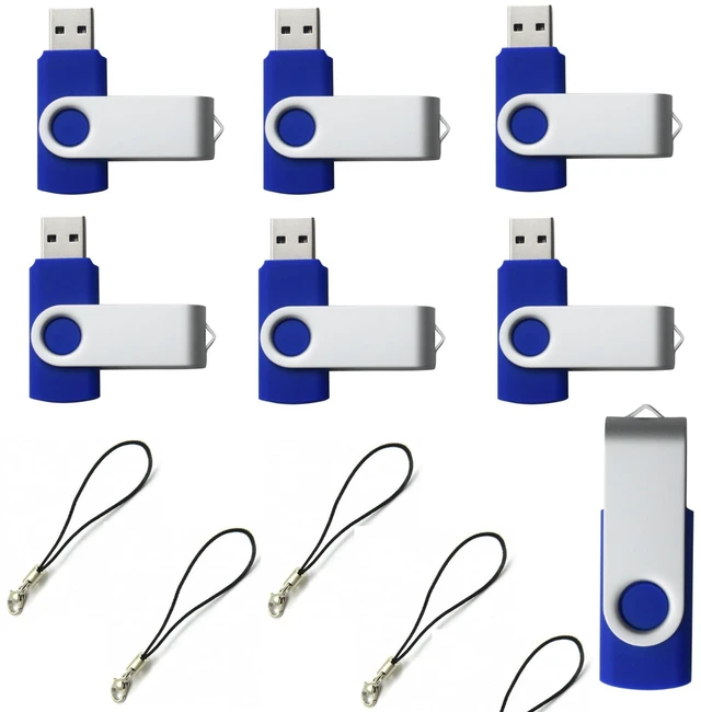 Main image of lcwamy 8GB Flash Drives 100 Pack USB Drives Bulk USB Flash Drive 100 Pack Thumb Drive Pack Flash Drive Bulk USB Jump Drive CupShadow (Blue, No Logo)