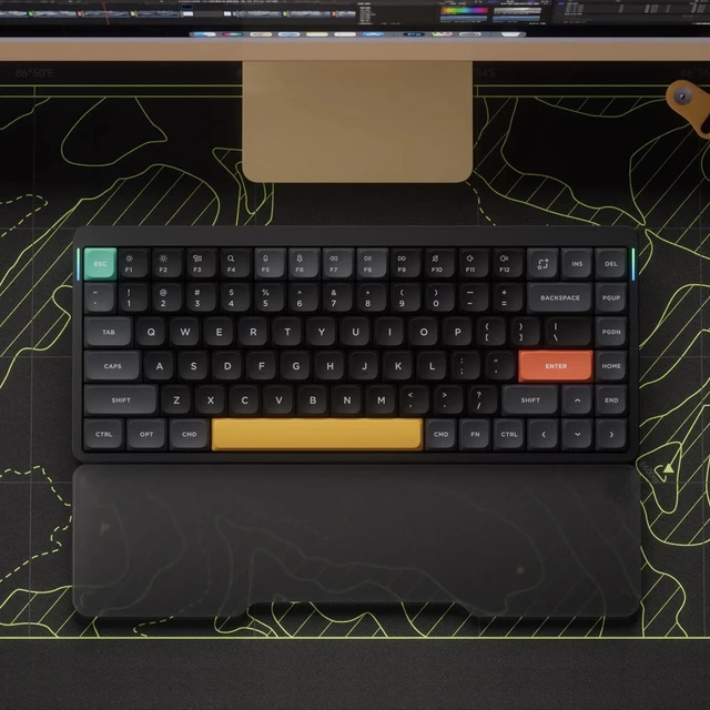 Alt view image 3 of 5 - NuPhy Air75 V2 Portable 75% low profile Mechanical Keyboard,Wireless Keyboard,Supports Bluetooth/2.4G/USB-C RGB Bluetooth Keyboards,Compatible with Windows/Mac OS/Linux Systems-Gateron Cowberry