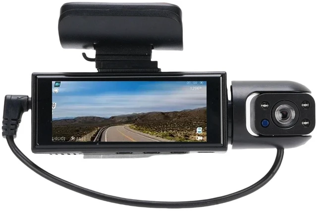 Main image of Dual Dash Cam Front and Inside, 1080P HD Car Camera with 3.16 Inch Screen, 170 Degree Wide Angle Night Vision, Loop Recording, 32GB Card Included, Ideal for Vehicle Security