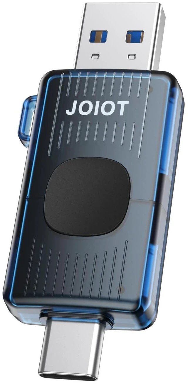 Main image of JOIOT 256GB USB C Flash Drive USB 3.2 Gen 1 up to 130MB/s Retractable, Blue