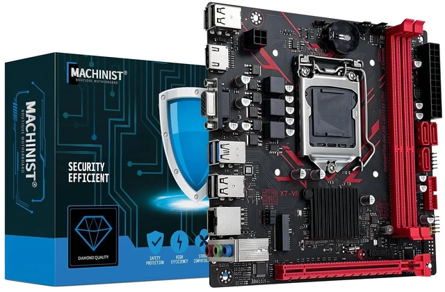 Main image of MACHINIST B75 LGA 1155 Motherboard, Support Intel 2nd/3rd Gen Core i3,i5,i7/Xeon E3 12xx Series Processors, (DDR3 Slots, NVME/NGFF M.2, SATA 6Gb/s, USB 3.0, Gigabit LAN) PC Computer Gaming Mainboa
