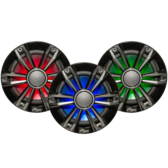 Alt view image 2 of 5 - UTV Stereo Signature Series 6.5 500W Coaxial RGB LED Powersports Speakers