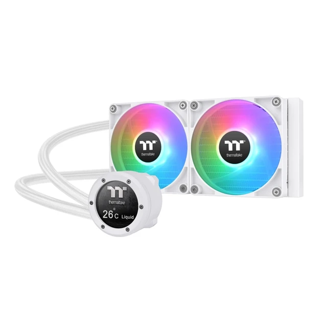 Main image of Thermaltake TH240 V2 Ultra ARGB Sync/AlO Liquid Cooler/ARGB Fan 120 * 2/PWM 500~1500rpm/Water Block 2.1" LCD/White, CL-W404-PL12SW-A