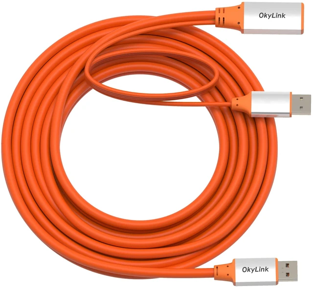 Alt view image 2 of 5 - OkyLink Active USB 3.2 Gen 2 Extension Cable 10Gbps 10Gbps, 15ft