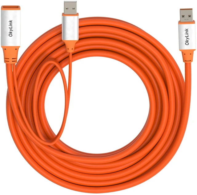 Alt view image 3 of 5 - OkyLink Active USB 3.2 Gen 2 Extension Cable 10Gbps 10Gbps, 15ft