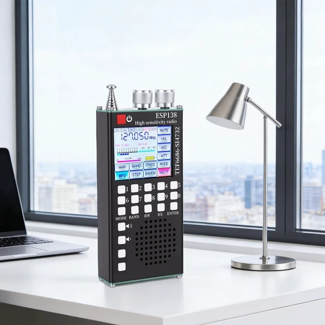 Alt view image 4 of 5 - WALFRONT Handheld Full Band Radio DSP Noise Reduction Multiband World Band Receiver Dual Systems FM LW MW SW Radio