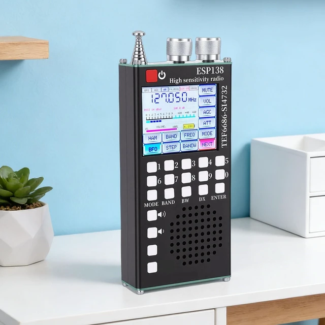 Alt view image 5 of 5 - WALFRONT Handheld Full Band Radio DSP Noise Reduction Multiband World Band Receiver Dual Systems FM LW MW SW Radio