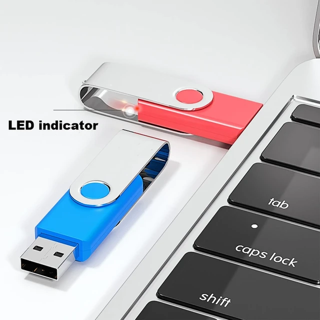 Alt view image 4 of 5 - 2 Pack 64GB USB Flash Drive USB 2.0 Thumb Drives Jump Drive Fold Storage Memory Stick Swivel Design - Black