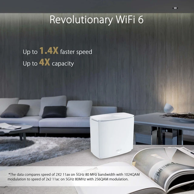Alt view image 4 of 5 - ASUS ZenWiFi AX Hybrid(XC5) AX3000 + MoCA 2.5 Mesh WiFi 6 System (1pk) - Whole Home Coverage up to 2,400 Sq.Ft. & 2+ Rooms for Thick Walls, AiMesh, Lifetime Security, Easy Setup
