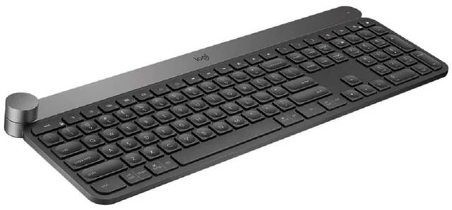 Alt view image 3 of 4 - Logitech Craft Advanced Wireless Keyboard with Creative Input Dial and Backlit Keys, Dark Grey and Aluminum