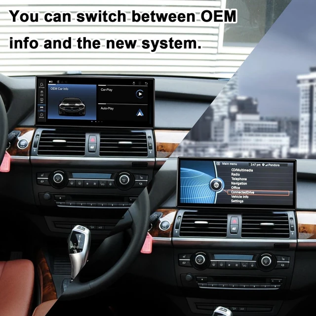 Alt view image 4 of 5 - PEMP 12.3" Ultra-Thin Linux Screen for BMW X5 X6 E70 E71 CIC