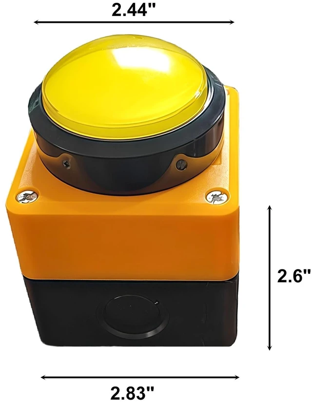 Alt view image 2 of 5 - Programmable USB Macro Enter Keypad, One-Handed Customizable Buttons with Macro Keys, Control Switch for Gaming, Streaming,PC, PS5, Customized Combination Buttons, Yellow