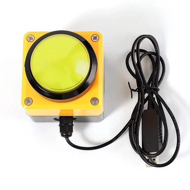 Alt view image 3 of 5 - Programmable USB Macro Enter Keypad, One-Handed Customizable Buttons with Macro Keys, Control Switch for Gaming, Streaming,PC, PS5, Customized Combination Buttons, Yellow