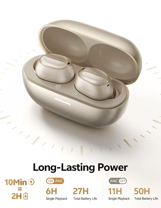 Alt view image 5 of 5 - QCY MeloBuds A30 Al Scene-Adaptive ANC Wireless Earbud