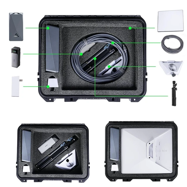 Alt view image 2 of 5 - XTAR Starlink Mini Hard Case Set with MP158Wh Power Bank&Starlink Mini Tripod Stand,Waterproof Portable Travel Case for Starlink Mi ni Dish and Accessories