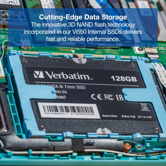 Alt view image 5 of 5 - Verbatim Vi550 SATA III SSD Internal Hard Drive 512GB, 2.5 Inches