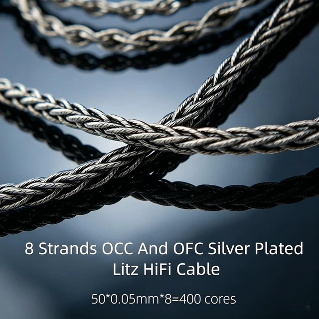 Alt view image 5 of 5 - FAAEAL Balanced Upgrade Cable,8 Core Monocrystalline Silver-Plated Copper Cord Compatible with Audeze LCD-2 LCD-3 LCD-4 LCD-X LCD-XC MM-500 for Musician Audiophile 4PIN-XLR 6.5ft