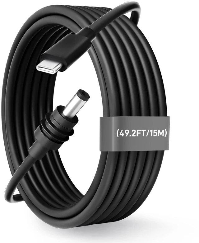 Main image of MEKEET Black Starlink Mini Cable 49.2FT/15M- Starlink Mini USB C to DC Waterproof Power Cord 100W Input USB Type C to DC Cable- Car Charger Starlink for Outdoor Camping Travel Work