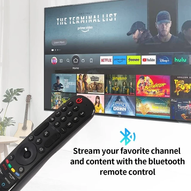 Alt view image 3 of 5 - AN-MR21GA Replacement Voice Remote Control for LG Smart TV A1,C1,G1,90,99,UP8770,UP8000,UP8070,NanoCell 75,80,90,99 Series (MR21GA Movies)