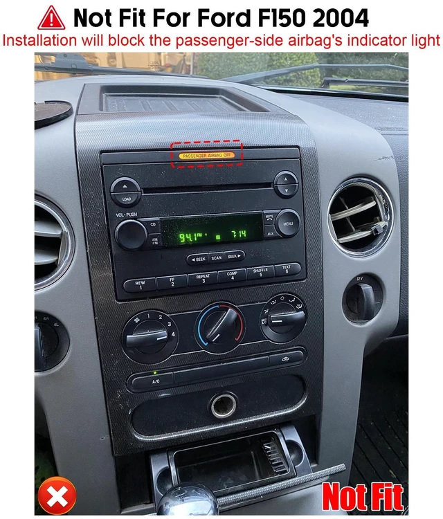 Alt view image 3 of 5 - 9.7" Android 15 Car Radio Stereo for Ford F-150 F150 2006 2007 2008 with Wireless Carplay Android Auto Touch Screen Car Radio Head Unit Backup Camera Bluetooth GPS Navigation Mirror Link FM/RDS