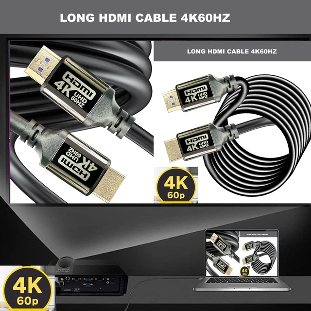 Alt view image 5 of 5 - 4K HDMI Cable 80ft 2.0 18Gbps,High Speed HDMI Cables 4K60 2K120 1080P eARC HDR HDCP 2.2 2.3 Compatible with Apple TV 4K Sony LG Samsung Xbox Series X RTX 3080 PS5