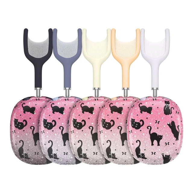 Alt view image 2 of 5 - VELVET CAVIAR Case Cover for AirPods Max 2 & 1 - Cute Protective Headphone Accesssories (Black Cat Glitter)