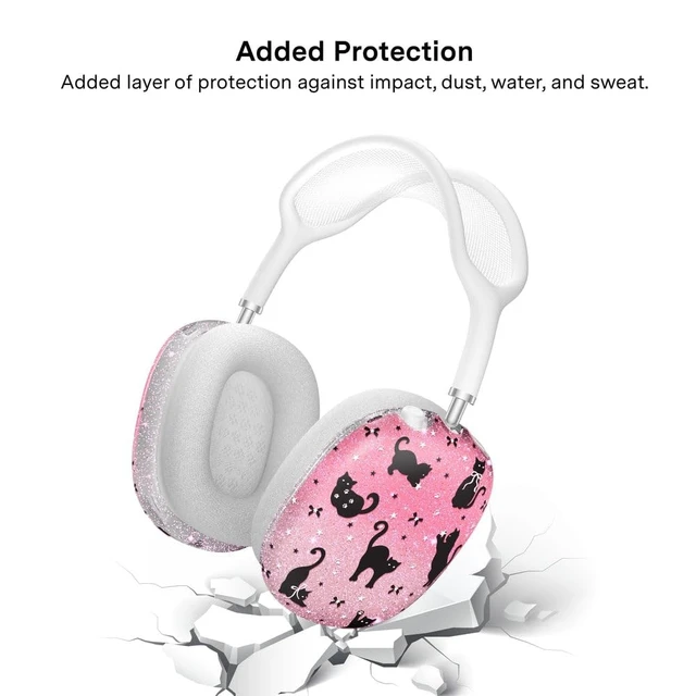 Alt view image 5 of 5 - VELVET CAVIAR Case Cover for AirPods Max 2 & 1 - Cute Protective Headphone Accesssories (Black Cat Glitter)