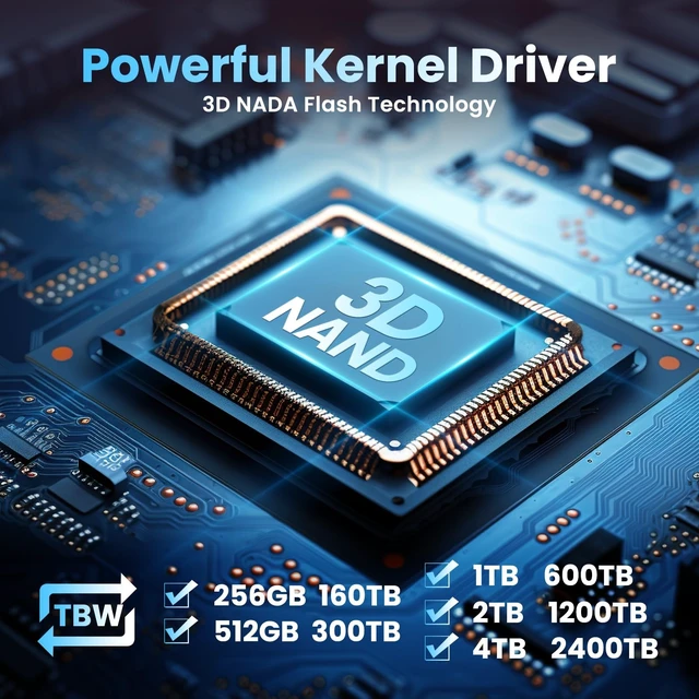 Alt view image 5 of 5 - DIGIERA CNV300 Internal SSD PCIe Gen 3.0x4 NVMe M.2 2280, 512GB Space Up to 3500MB/s Read 3100MB/s Write with High Durability Premium Flash, Compatible with Laptop Desktop PC