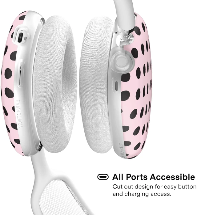Alt view image 4 of 5 - VELVET CAVIAR Case Cover for AirPods Max 2 & 1 - Cute Protective Headphone Accesssories (Princess Pink Polka Dot)