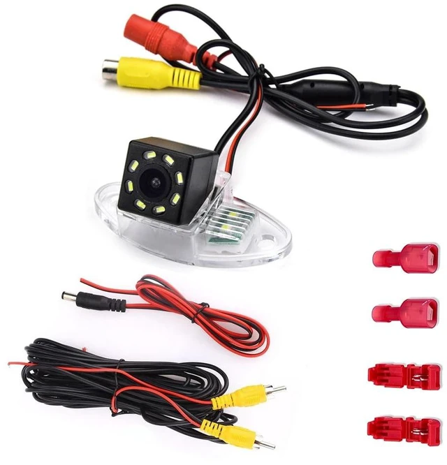 Main image of Aqkiweys Backup Camera for Buick Enclave Chevy Chevrolet Traverse GMC Acadia Saturn Outlook, License Plate Light Replacement, Night Vision, Wide Angle, HD, IP69, Parking Assistance Camera