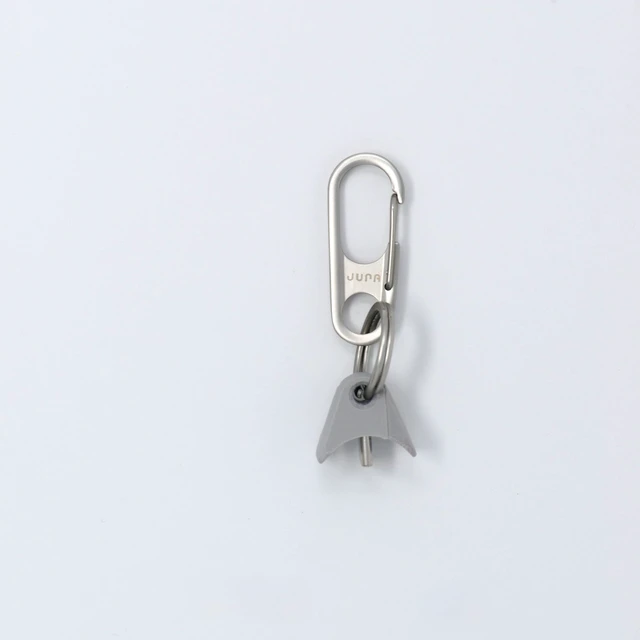 Alt view image 3 of 5 - Jura Anchor for AirPods, Lanyard, Keychain & Silver Carabiner Clip Holder