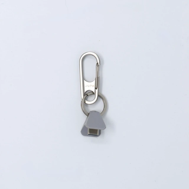 Alt view image 2 of 5 - Jura Anchor for AirPods, Lanyard, Keychain & Silver Carabiner Clip Holder
