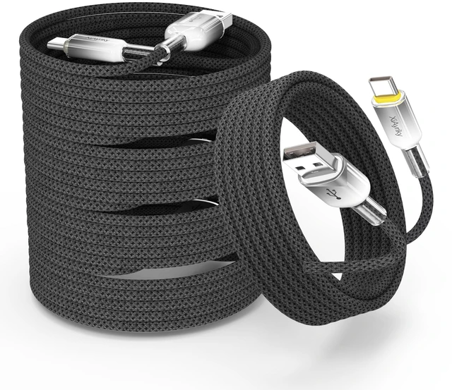 Main image of 10FT USB A to USB C Cable 5-Pack, 60W Fast Charging Long Type-C Cord