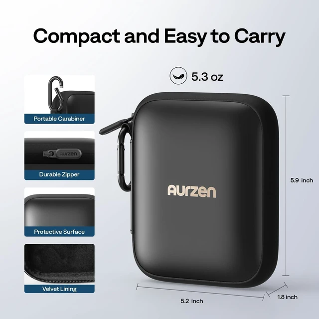 Alt view image 3 of 5 - Aurzen CasePlay Carrying Case for ZIP Ultra-Portable Mini Projector, Black