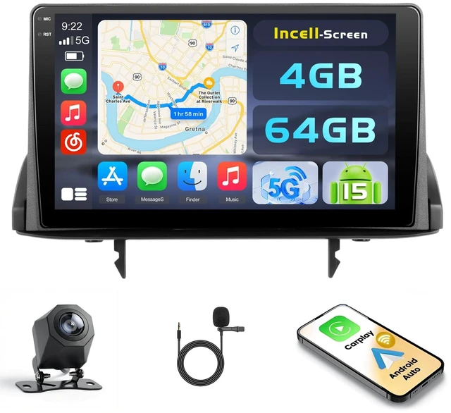 Main image of 4+64G 9'' Android 15 Car Stereo for Subaru Forester 2004-2008